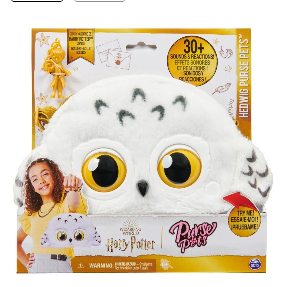 Wizarding World Harry Potter, Hedwig Purse Pet, 30+ Sounds & Reactions
